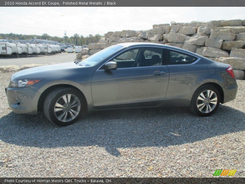 Polished Metal Metallic / Black 2010 Honda Accord EX Coupe