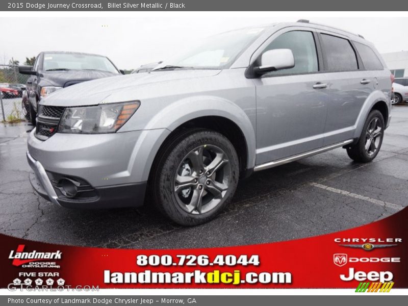 Billet Silver Metallic / Black 2015 Dodge Journey Crossroad