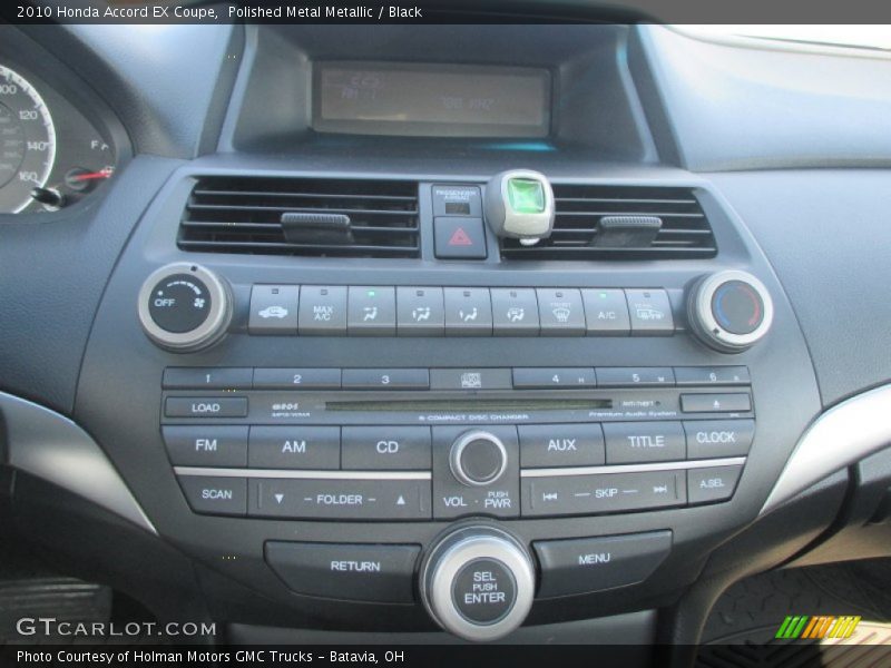 Polished Metal Metallic / Black 2010 Honda Accord EX Coupe