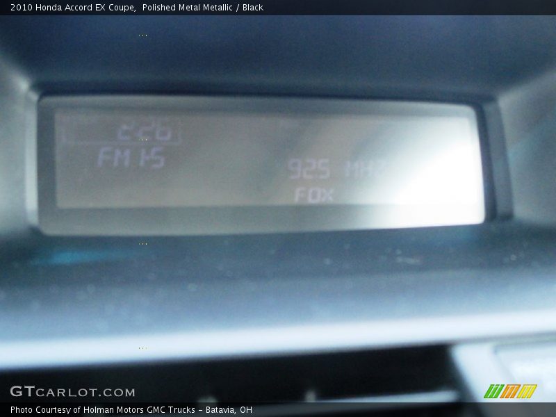 Polished Metal Metallic / Black 2010 Honda Accord EX Coupe