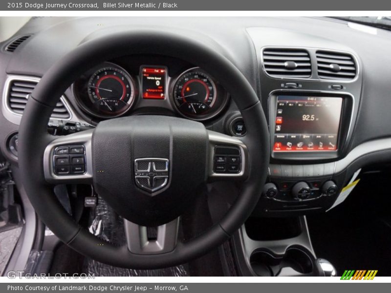 Billet Silver Metallic / Black 2015 Dodge Journey Crossroad