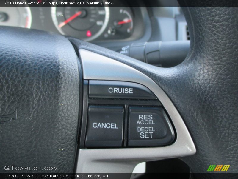 Polished Metal Metallic / Black 2010 Honda Accord EX Coupe