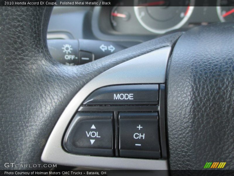 Polished Metal Metallic / Black 2010 Honda Accord EX Coupe