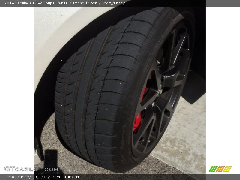 White Diamond Tricoat / Ebony/Ebony 2014 Cadillac CTS -V Coupe