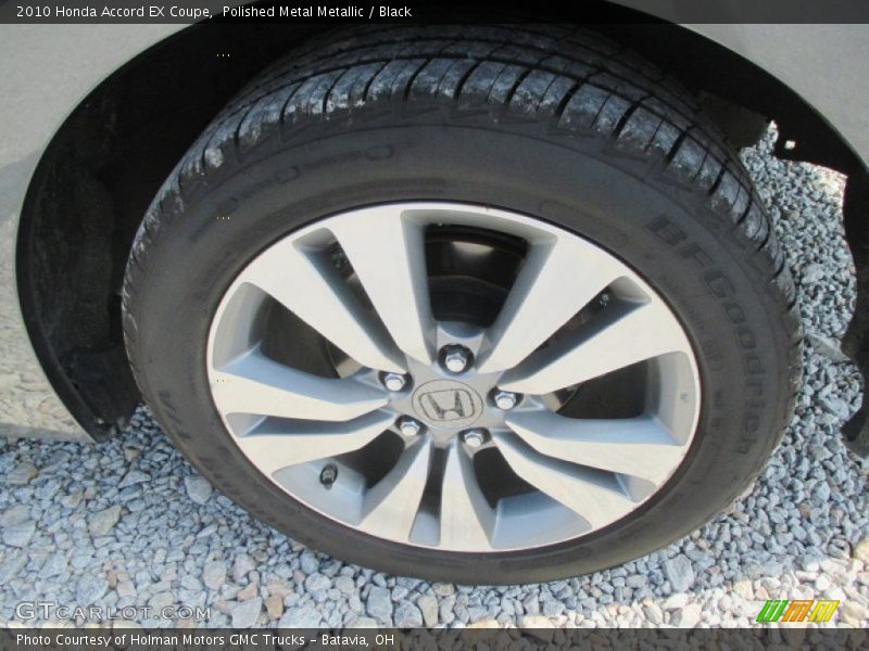 Polished Metal Metallic / Black 2010 Honda Accord EX Coupe