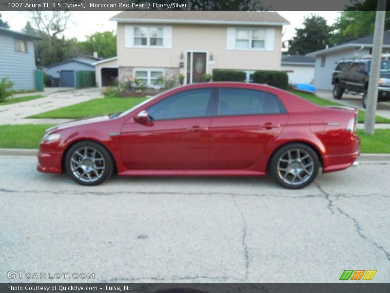 Moroccan Red Pearl / Ebony/Silver 2007 Acura TL 3.5 Type-S