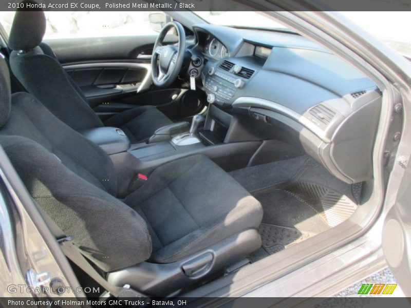 Polished Metal Metallic / Black 2010 Honda Accord EX Coupe