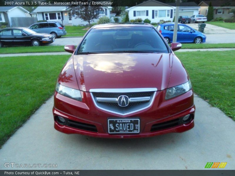 Moroccan Red Pearl / Ebony/Silver 2007 Acura TL 3.5 Type-S