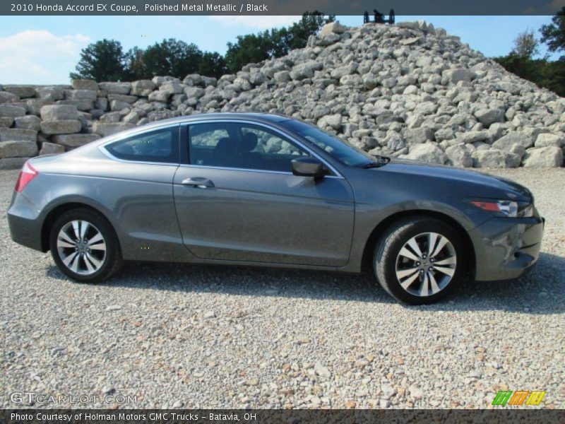 Polished Metal Metallic / Black 2010 Honda Accord EX Coupe