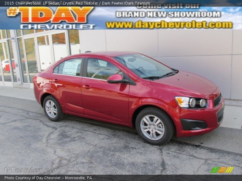 Crystal Red Tintcoat / Dark Pewter/Dark Titanium 2015 Chevrolet Sonic LT Sedan