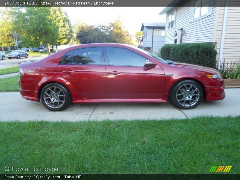 Moroccan Red Pearl / Ebony/Silver 2007 Acura TL 3.5 Type-S