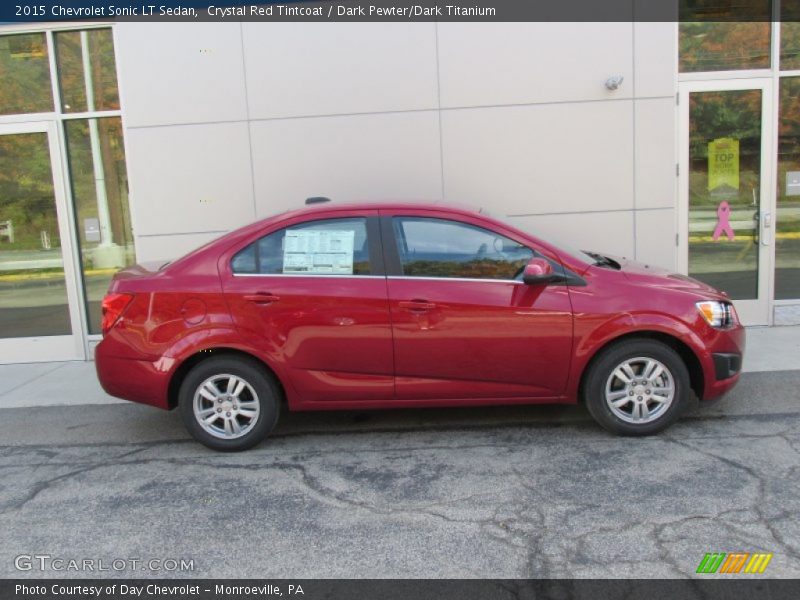 Crystal Red Tintcoat / Dark Pewter/Dark Titanium 2015 Chevrolet Sonic LT Sedan