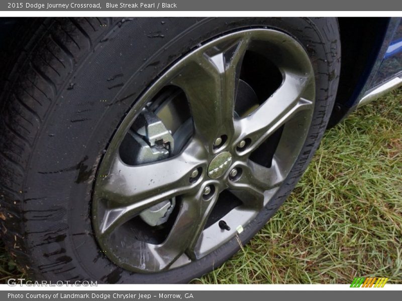 Blue Streak Pearl / Black 2015 Dodge Journey Crossroad