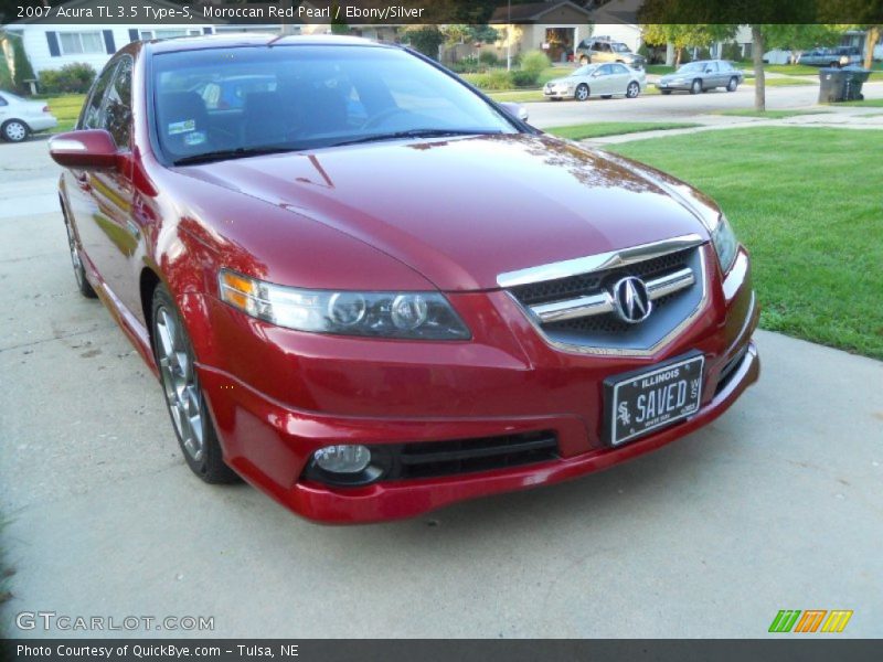 Moroccan Red Pearl / Ebony/Silver 2007 Acura TL 3.5 Type-S