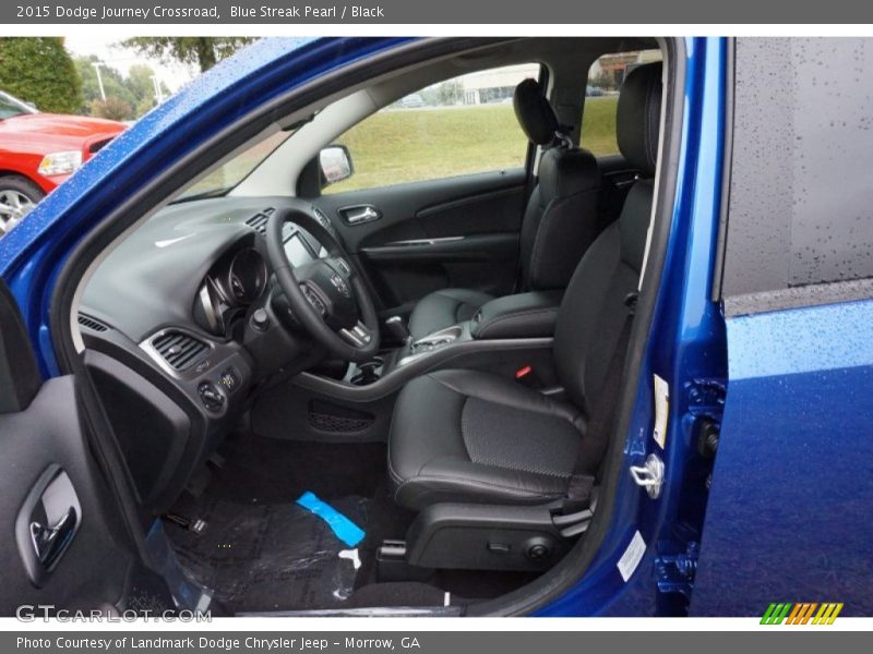 Blue Streak Pearl / Black 2015 Dodge Journey Crossroad