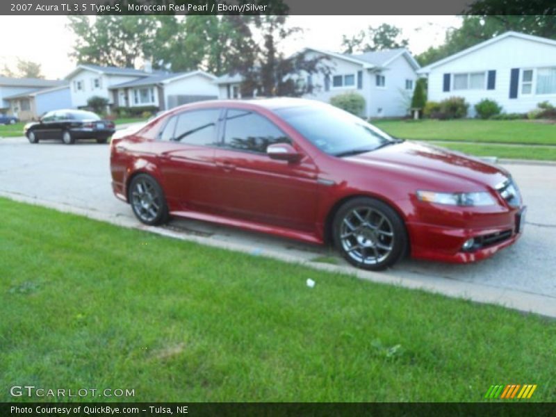 Moroccan Red Pearl / Ebony/Silver 2007 Acura TL 3.5 Type-S