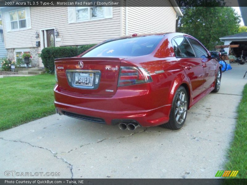 Moroccan Red Pearl / Ebony/Silver 2007 Acura TL 3.5 Type-S