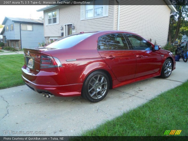 Moroccan Red Pearl / Ebony/Silver 2007 Acura TL 3.5 Type-S