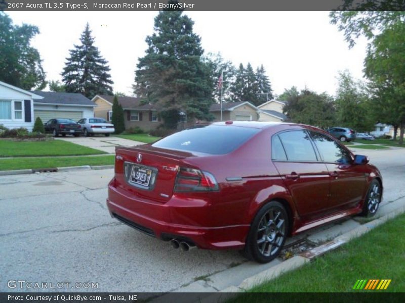 Moroccan Red Pearl / Ebony/Silver 2007 Acura TL 3.5 Type-S