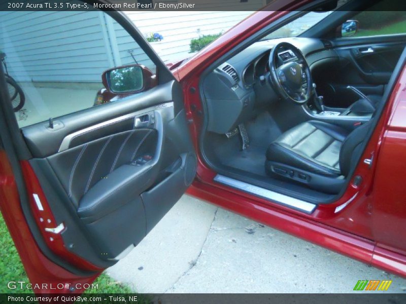 Moroccan Red Pearl / Ebony/Silver 2007 Acura TL 3.5 Type-S