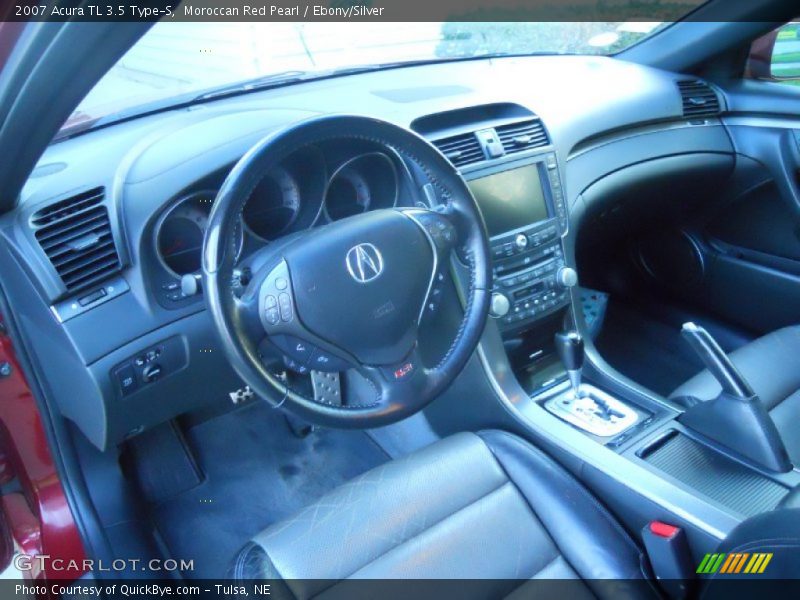 Moroccan Red Pearl / Ebony/Silver 2007 Acura TL 3.5 Type-S