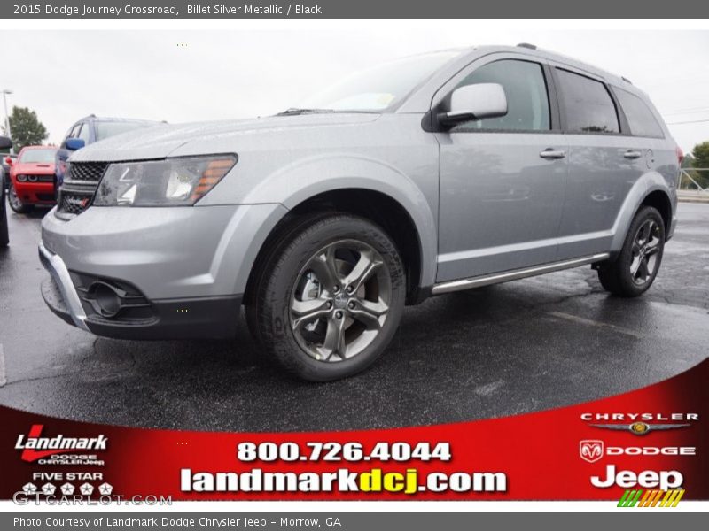 Billet Silver Metallic / Black 2015 Dodge Journey Crossroad