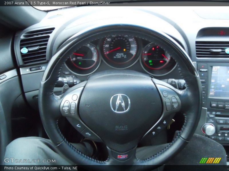 Moroccan Red Pearl / Ebony/Silver 2007 Acura TL 3.5 Type-S