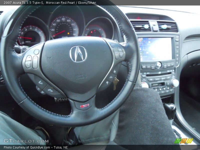 Moroccan Red Pearl / Ebony/Silver 2007 Acura TL 3.5 Type-S