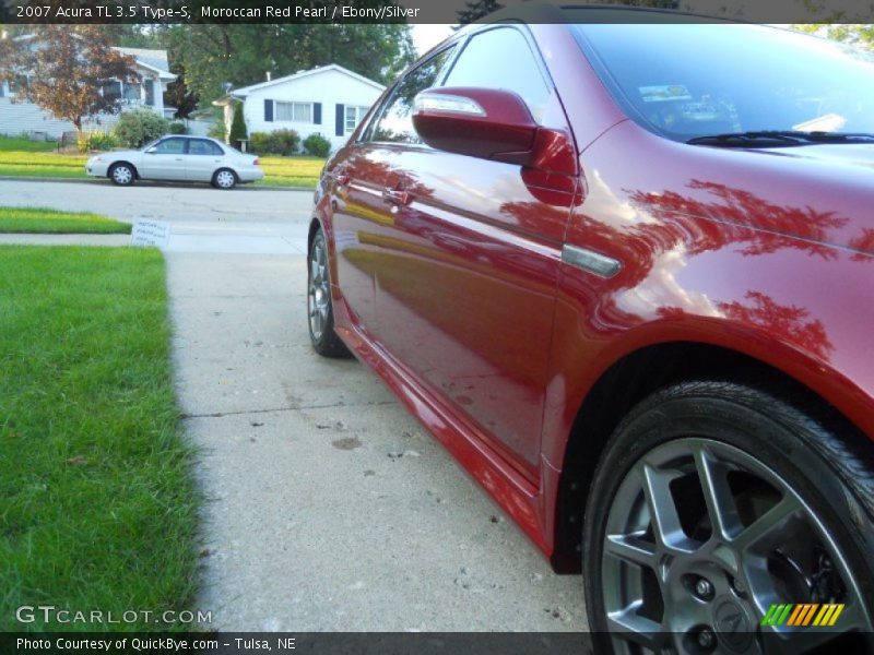 Moroccan Red Pearl / Ebony/Silver 2007 Acura TL 3.5 Type-S