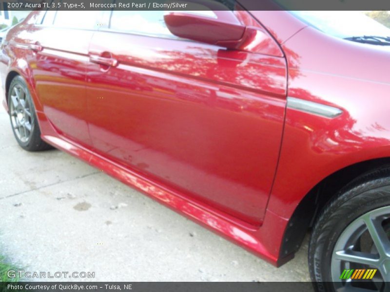 Moroccan Red Pearl / Ebony/Silver 2007 Acura TL 3.5 Type-S