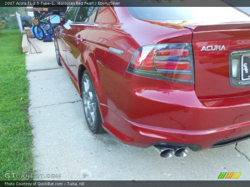 Moroccan Red Pearl / Ebony/Silver 2007 Acura TL 3.5 Type-S