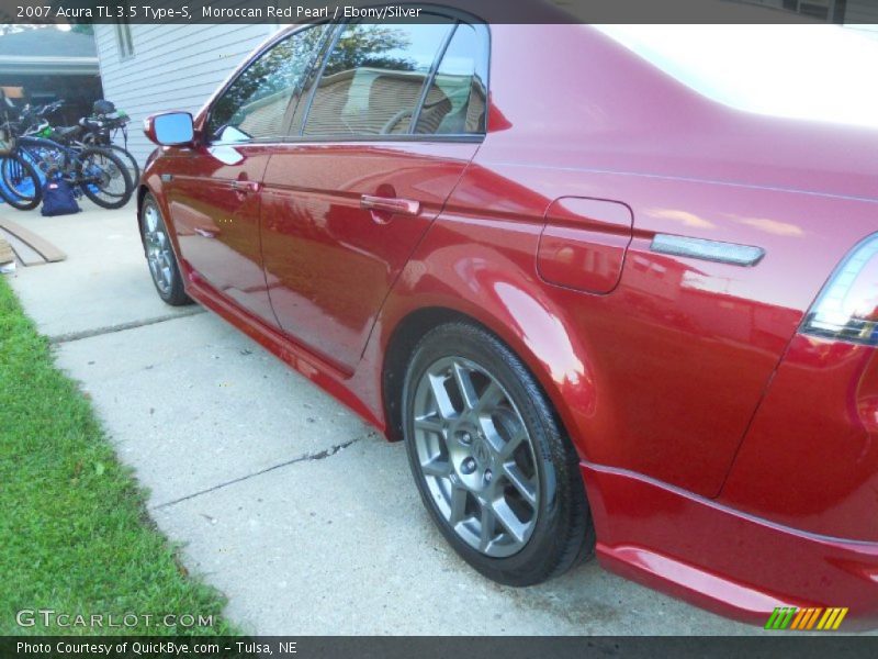Moroccan Red Pearl / Ebony/Silver 2007 Acura TL 3.5 Type-S