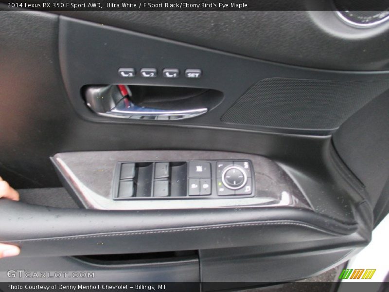 Ultra White / F Sport Black/Ebony Bird's Eye Maple 2014 Lexus RX 350 F Sport AWD