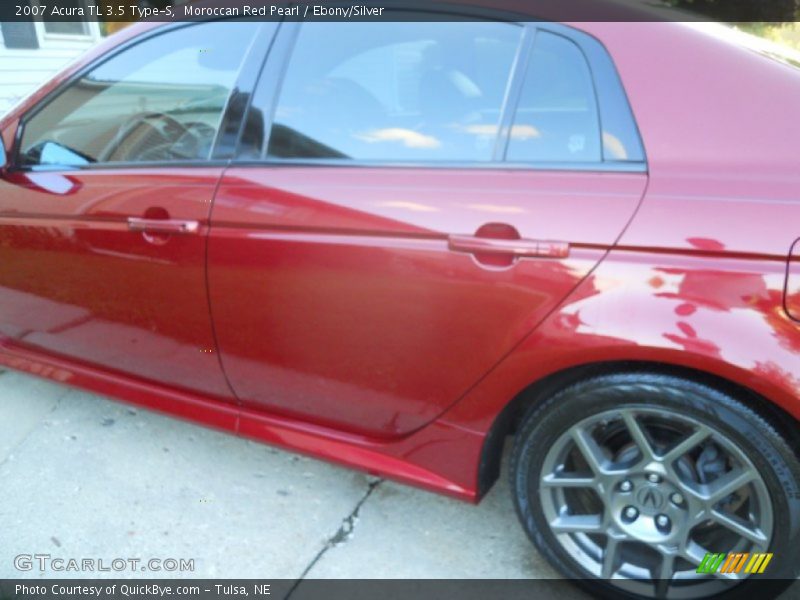 Moroccan Red Pearl / Ebony/Silver 2007 Acura TL 3.5 Type-S