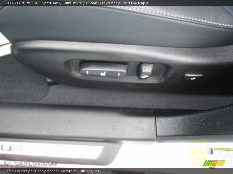 Ultra White / F Sport Black/Ebony Bird's Eye Maple 2014 Lexus RX 350 F Sport AWD