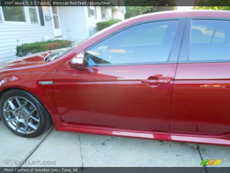 Moroccan Red Pearl / Ebony/Silver 2007 Acura TL 3.5 Type-S
