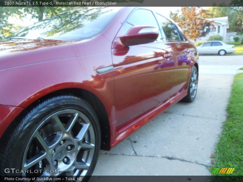 Moroccan Red Pearl / Ebony/Silver 2007 Acura TL 3.5 Type-S