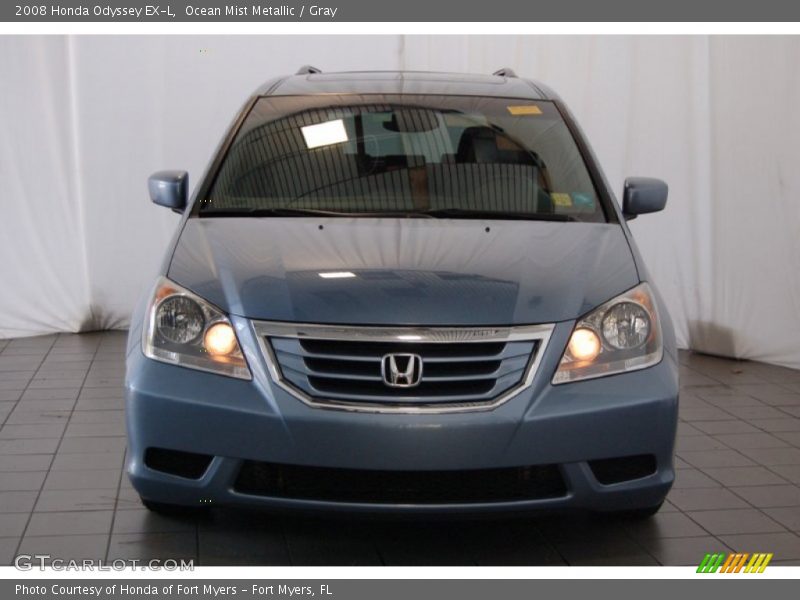 Ocean Mist Metallic / Gray 2008 Honda Odyssey EX-L
