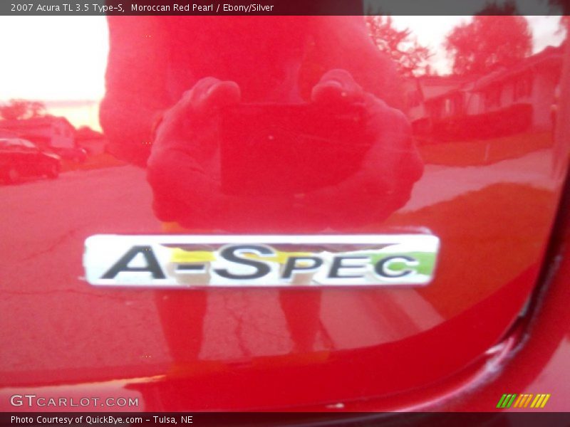 Moroccan Red Pearl / Ebony/Silver 2007 Acura TL 3.5 Type-S