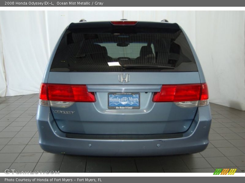Ocean Mist Metallic / Gray 2008 Honda Odyssey EX-L