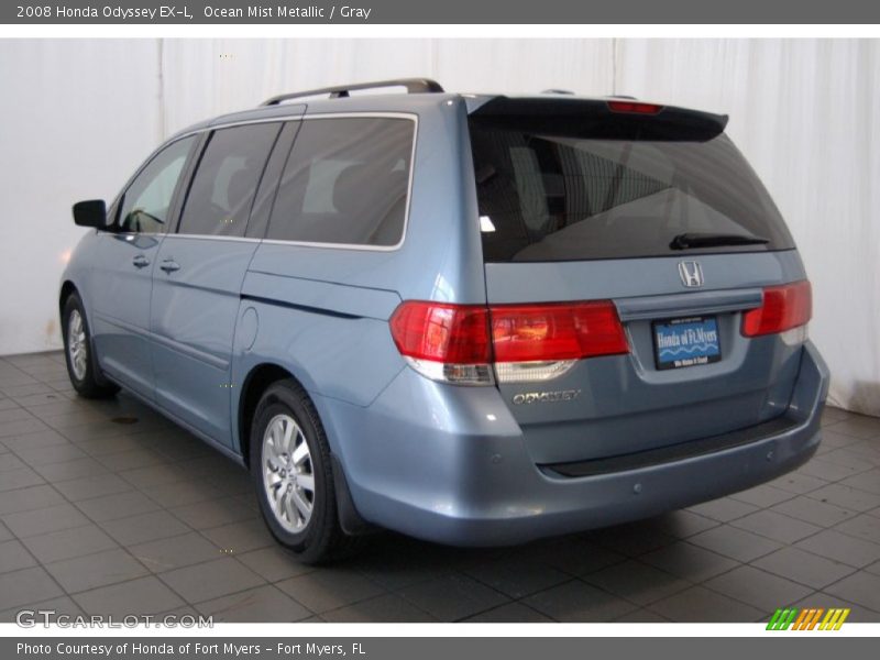 Ocean Mist Metallic / Gray 2008 Honda Odyssey EX-L