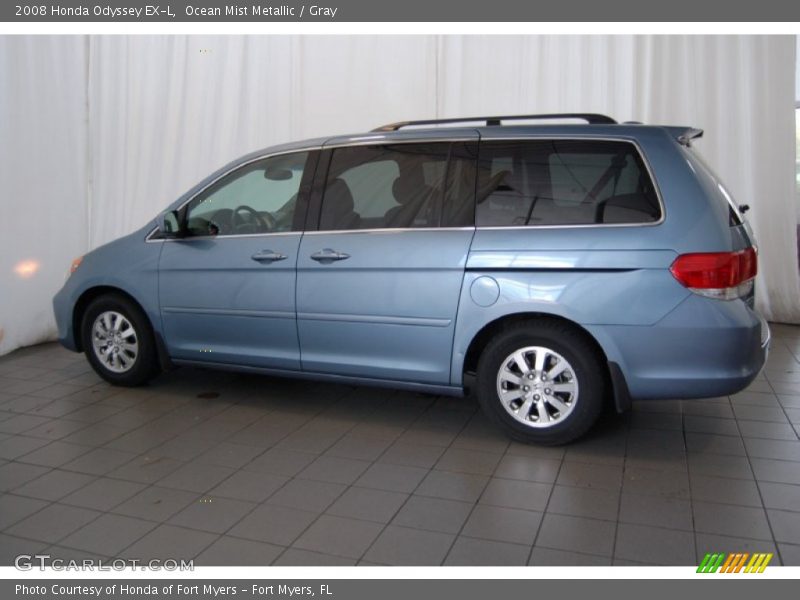 Ocean Mist Metallic / Gray 2008 Honda Odyssey EX-L