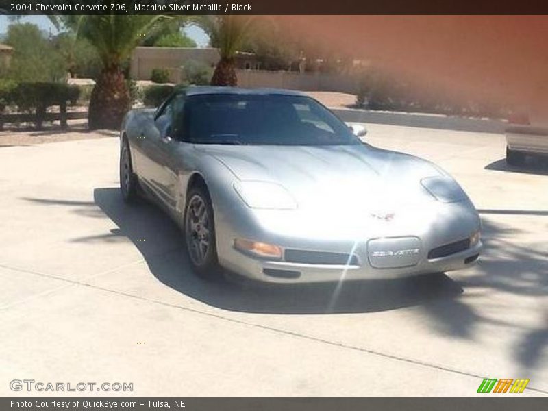 Machine Silver Metallic / Black 2004 Chevrolet Corvette Z06