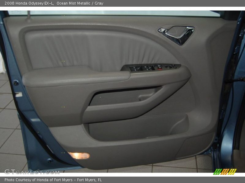 Ocean Mist Metallic / Gray 2008 Honda Odyssey EX-L