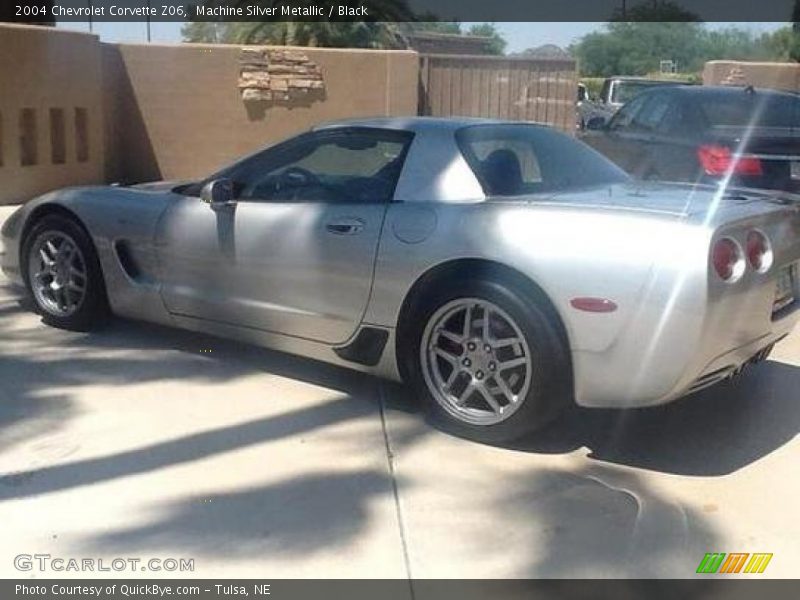 Machine Silver Metallic / Black 2004 Chevrolet Corvette Z06