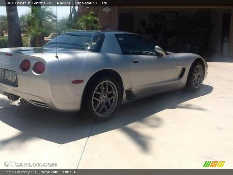 Machine Silver Metallic / Black 2004 Chevrolet Corvette Z06