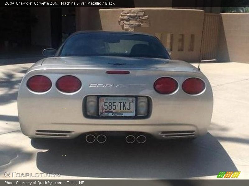 Machine Silver Metallic / Black 2004 Chevrolet Corvette Z06