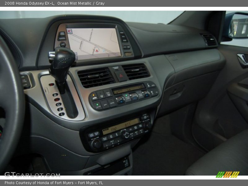 Ocean Mist Metallic / Gray 2008 Honda Odyssey EX-L