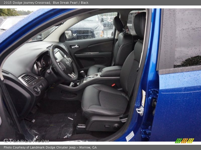 Blue Streak Pearl / Black 2015 Dodge Journey Crossroad