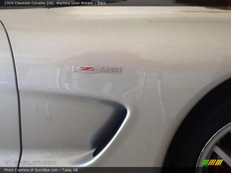 Machine Silver Metallic / Black 2004 Chevrolet Corvette Z06